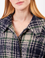 Manteau long en lainage imprimé La Fiancée
