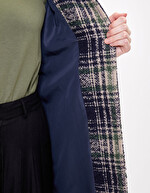 Manteau long en lainage imprimé La Fiancée