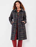 Manteau long en lainage imprimé La Fiancée