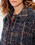 Manteau long en lainage imprimé La Fiancée