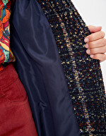Manteau long en lainage imprimé La Fiancée