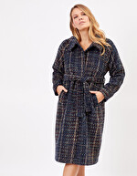 Manteau long en lainage imprimé La Fiancée