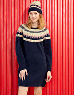 Robe pull jacquard motif imprimé La Fiancée