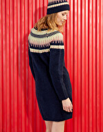 Robe pull jacquard motif imprimé La Fiancée