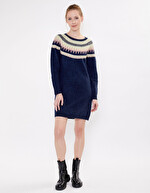 Robe pull jacquard motif imprimé La Fiancée