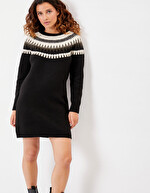 Robe pull jacquard motif imprimé La Fiancée