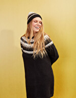 Robe pull jacquard motif imprimé La Fiancée