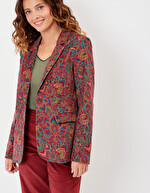 Veste blazer velours stretch imprimé La Fiancée