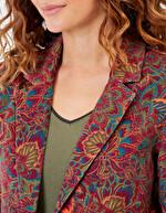 Veste blazer velours stretch imprimé La Fiancée