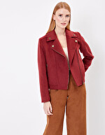 Veste courte en lainage imprimé La Fiancée