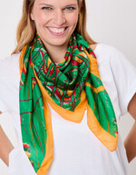 Foulard en soie imprimé imprimé La Fiancée