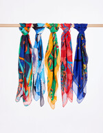 Foulard en soie imprimé imprimé La Fiancée